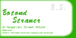 botond stramer business card